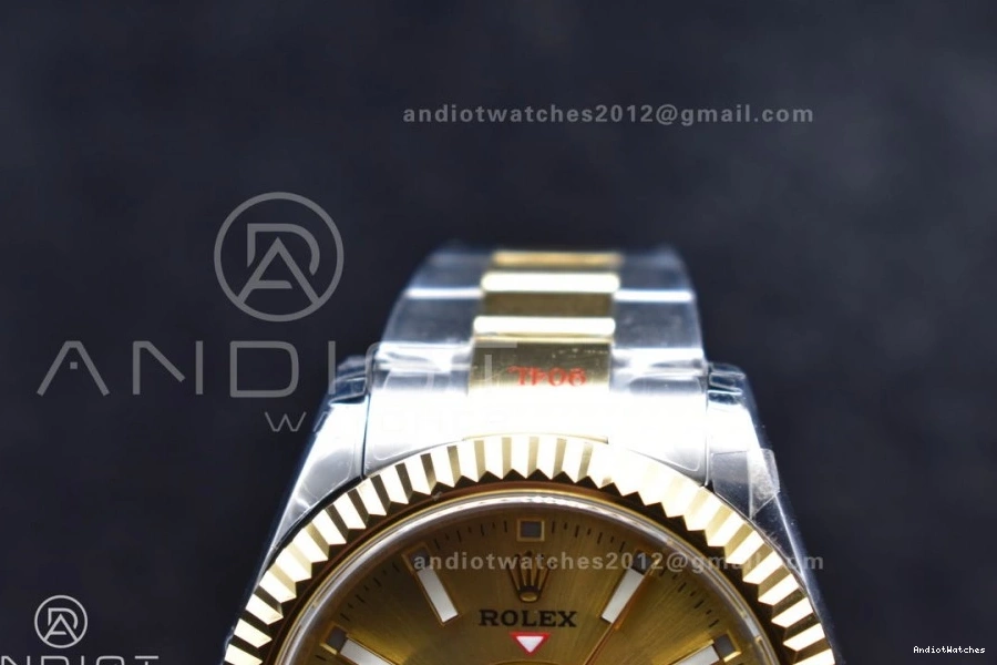 YG Edition 1120 Noob on Best SS SS Bracelet YG YG A23J Dial Skydweller Durable 0911